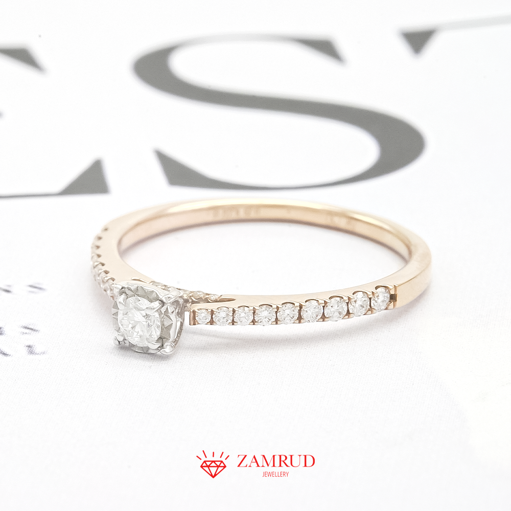 Cincin Berlian Solitaire 14359 LR Zamrud Jewellery