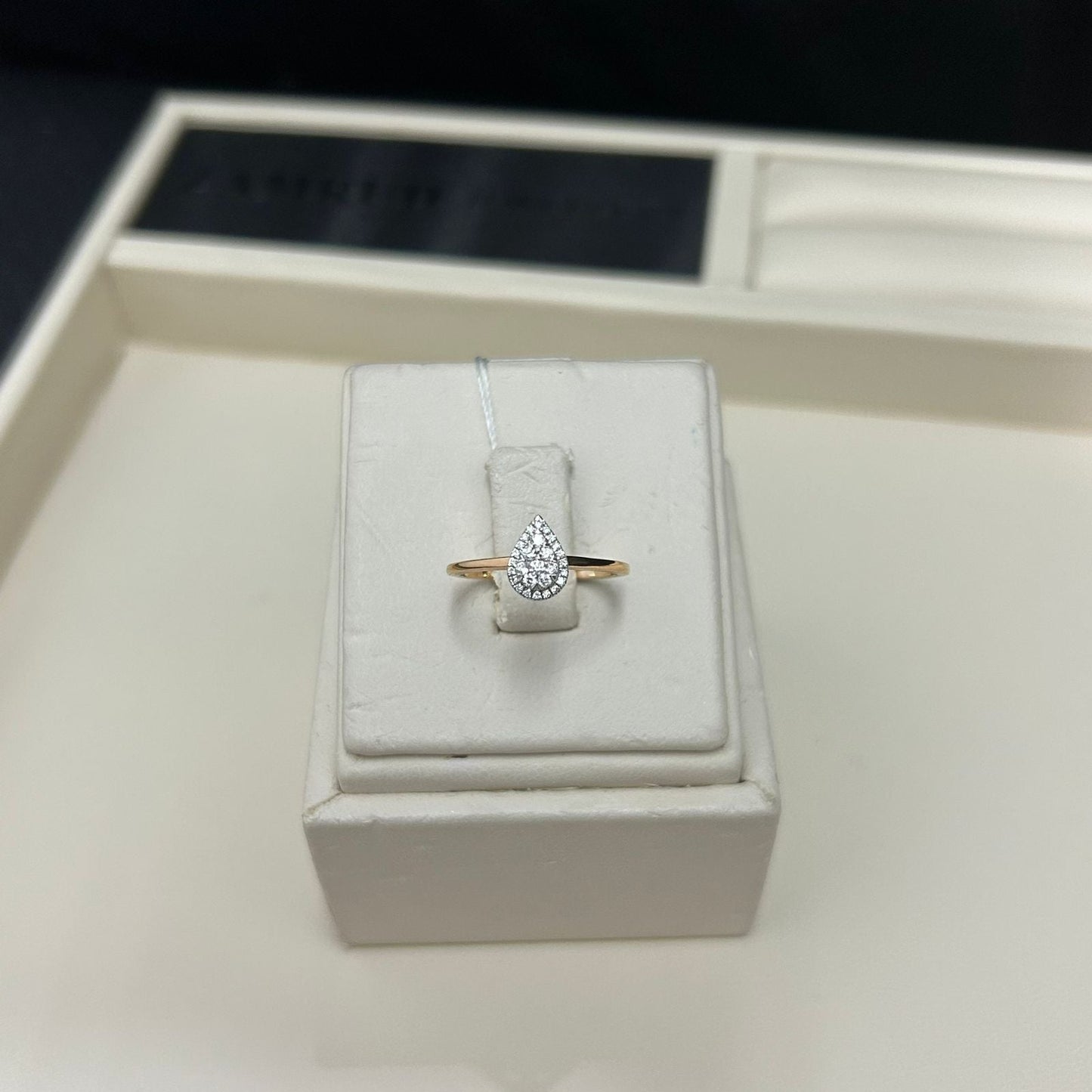 Cincin Berlian Pear 27151 LR Zamrud Jewellery