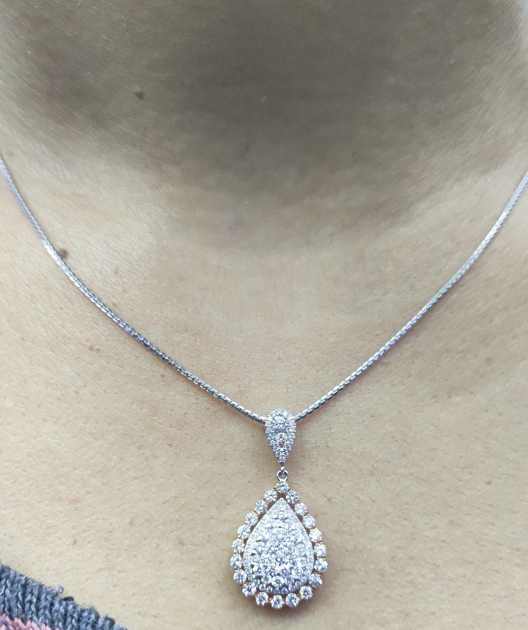 Liontin Berlian Pear 7894 PD Zamrud Jewellery