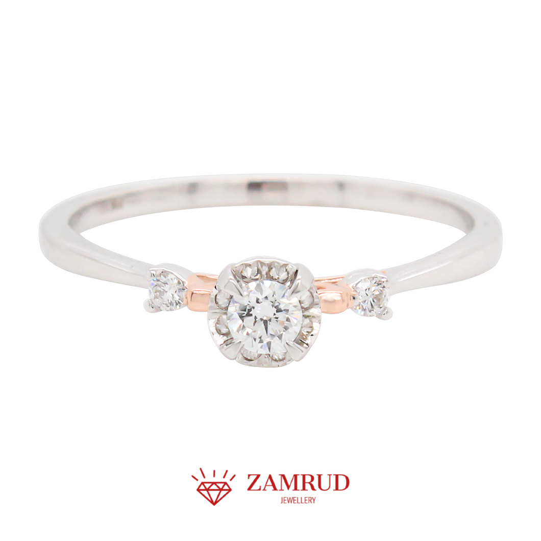 Cincin Berlian Solitaire 40723 LR Zamrud Jewellery