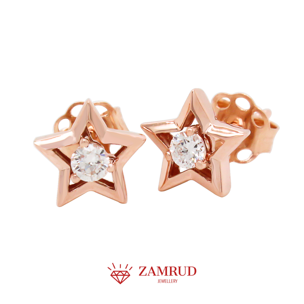 Anting Berlian Star 40815 ER Zamrud Jewellery