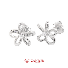 Load image into Gallery viewer, Anting Berlian Flower 40761 ER Zamrud Jewellery
