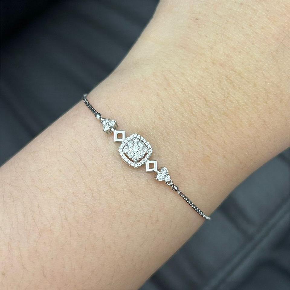 Gelang Berlian Serut Cushion 37361 BE Zamrud Jewellery
