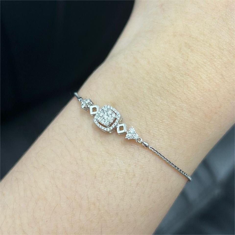 Gelang Berlian Serut Cushion 37361 BE Zamrud Jewellery