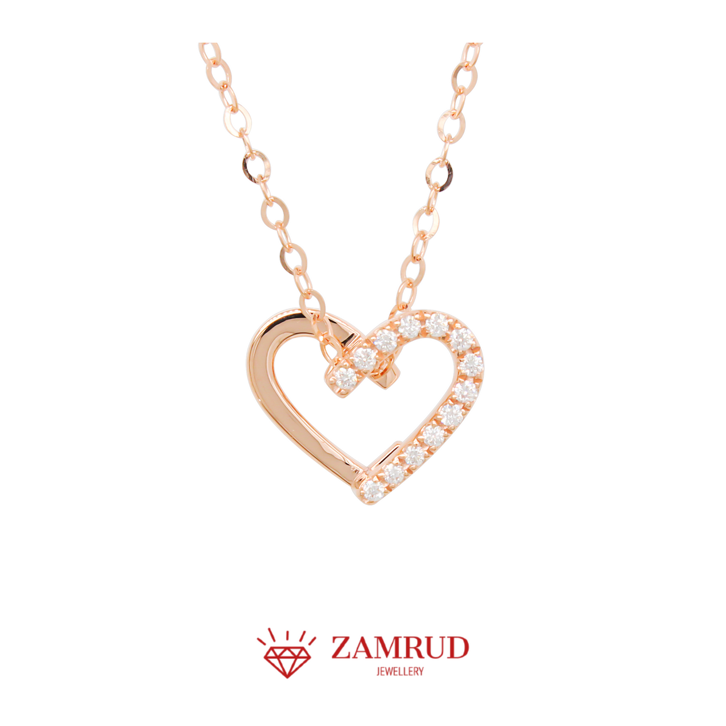 Kalung Berlian Love Necklace 42000 NK Zamrud Jewellery