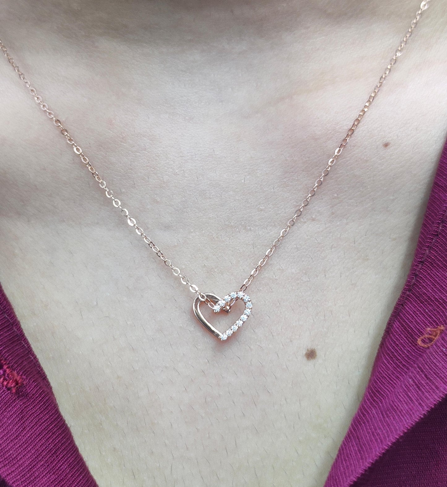 Kalung Berlian Love Necklace 42000 NK Zamrud Jewellery