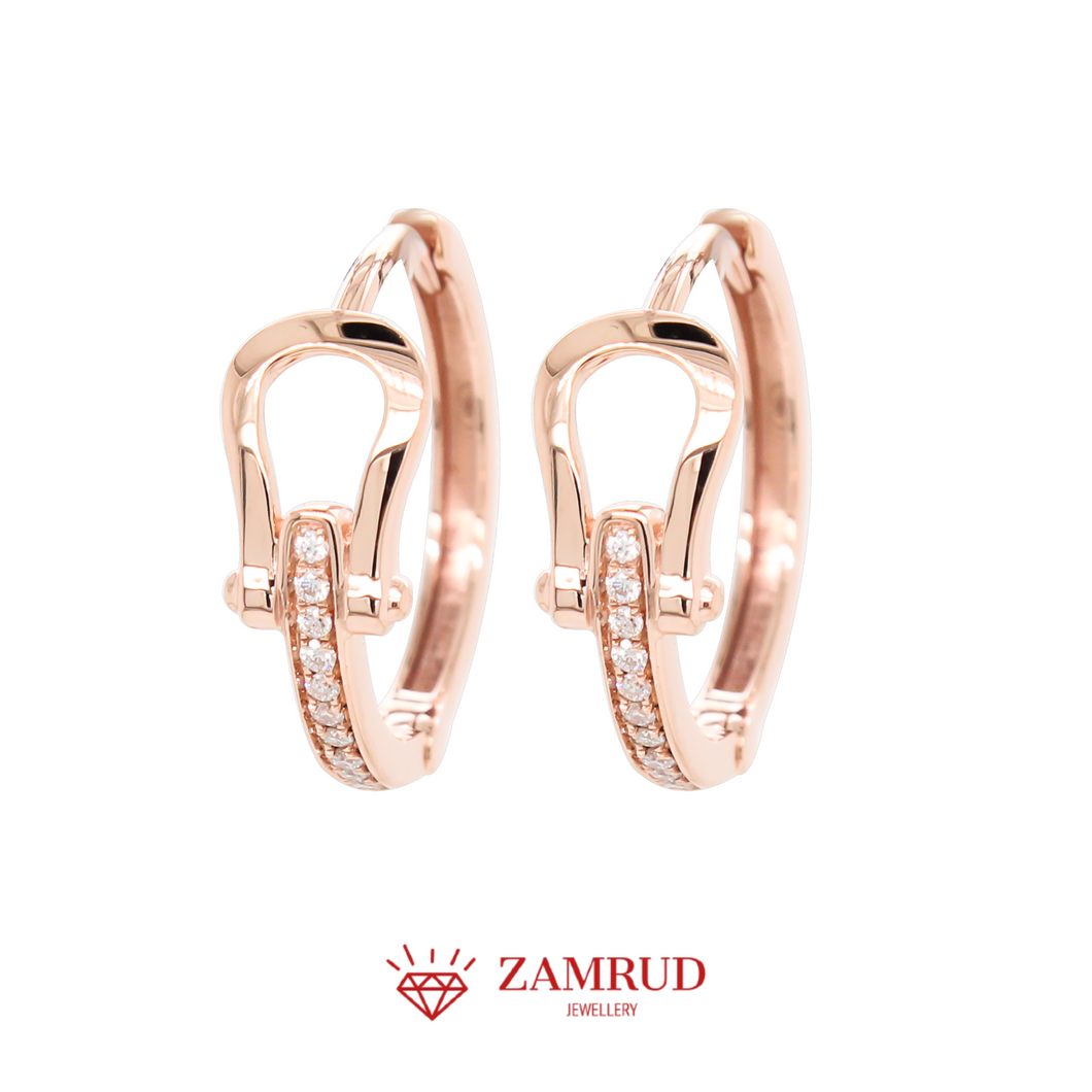 Anting Berlian Clip 41737 ER Zamrud Jewellery