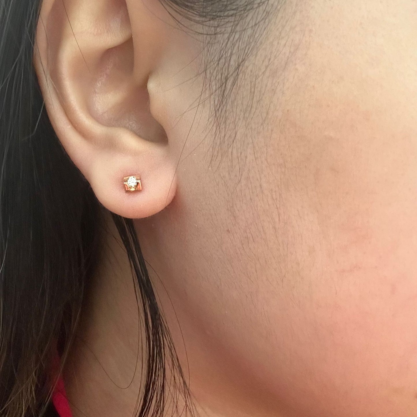 Anting Berlian Solitaire Earring 41744 ER Zamrud Jewellery