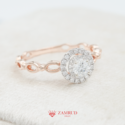 GIA Cincin Berlian 39352 FLR Zamrud Jewellery