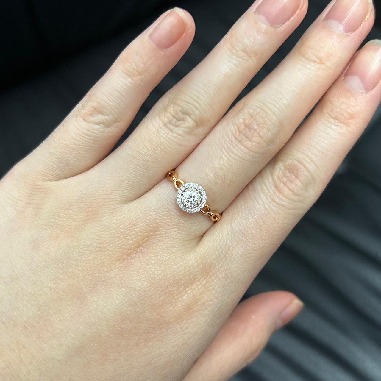 GIA Cincin Berlian 39352 FLR Zamrud Jewellery