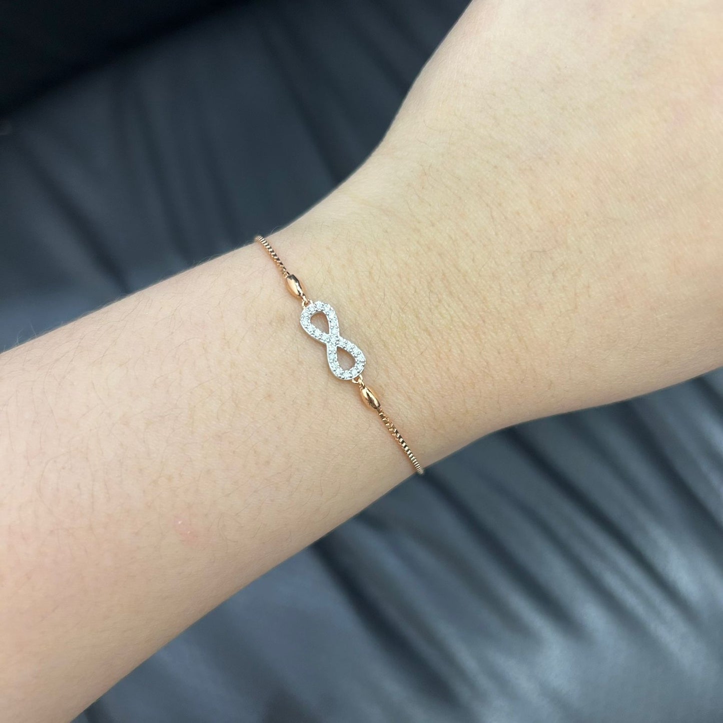 Gelang Berlian Infinity Serut 10386A BE Zamrud Jewellery