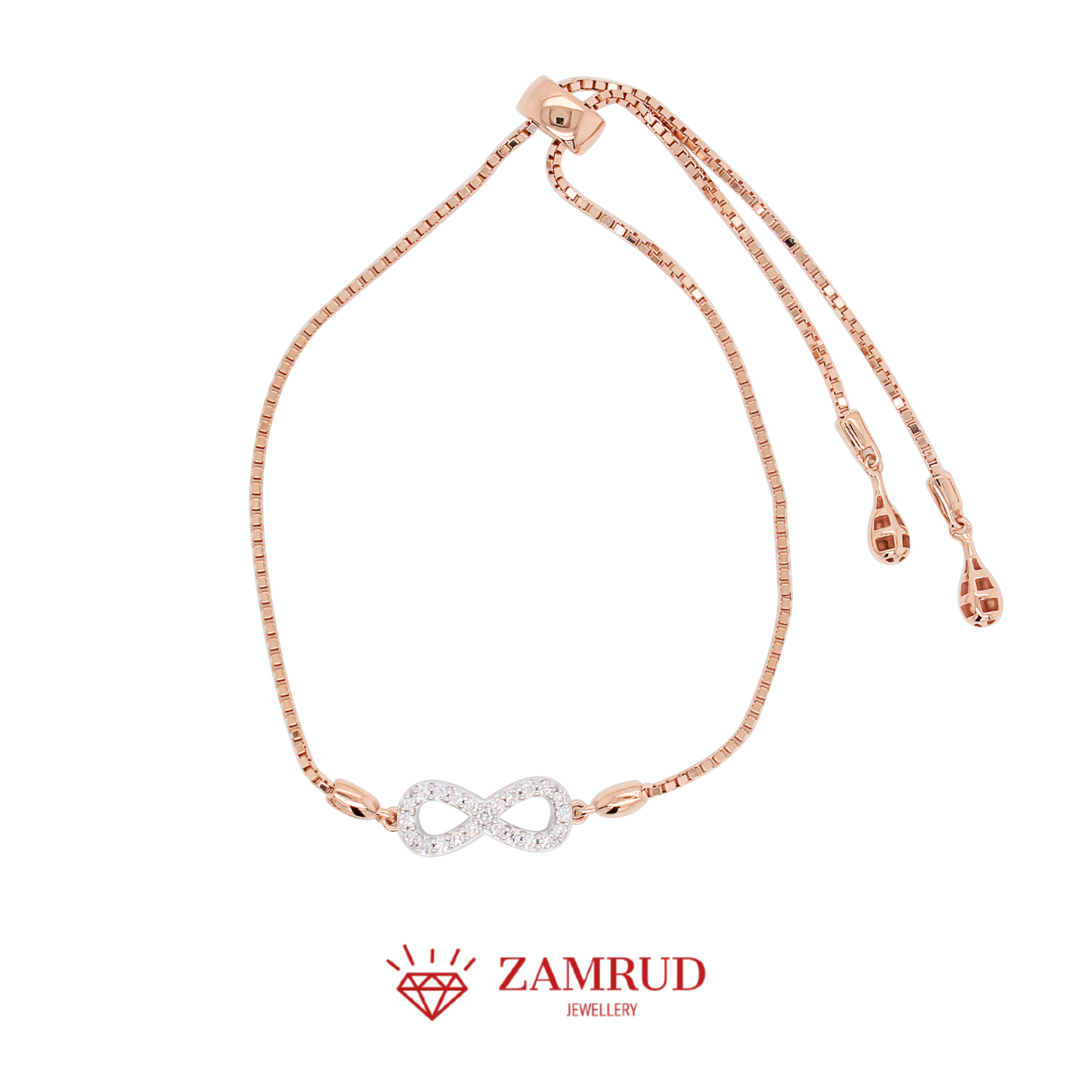 Gelang Berlian Infinity Serut 10386A BE Zamrud Jewellery