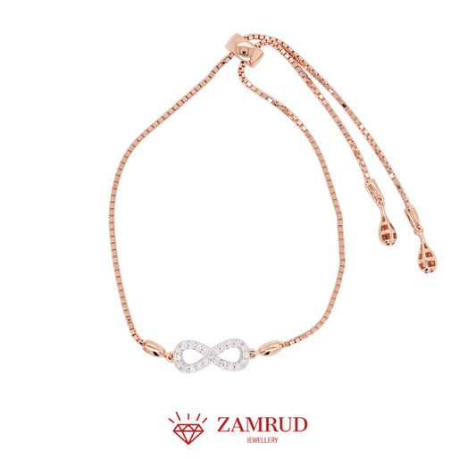 Gelang Berlian Infinity Serut 10386A BE Zamrud Jewellery