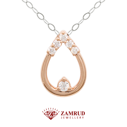 Liontin Berlian Pear 42543 PD Zamrud Jewellery