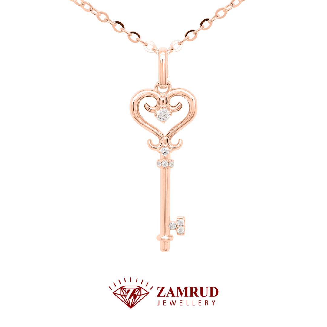 Kalung Berlian Key Necklace 43724 NK Zamrud Jewellery