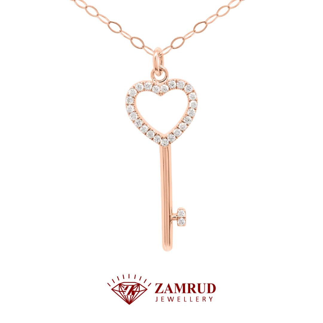 Kalung Berlian Key Necklace 43717 NK Zamrud Jewellery