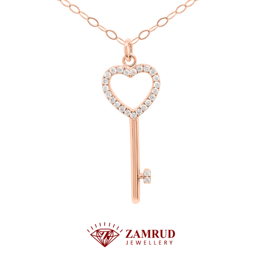 Kalung Berlian Key Necklace 43717 NK Zamrud Jewellery