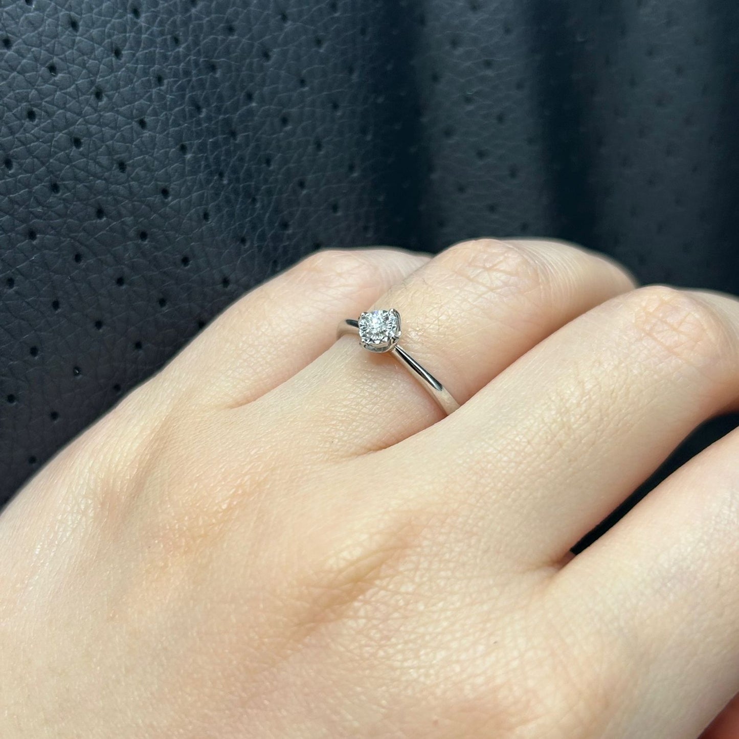 Cincin Berlian Solitaire Ring 42505 LR Zamrud Jewellery