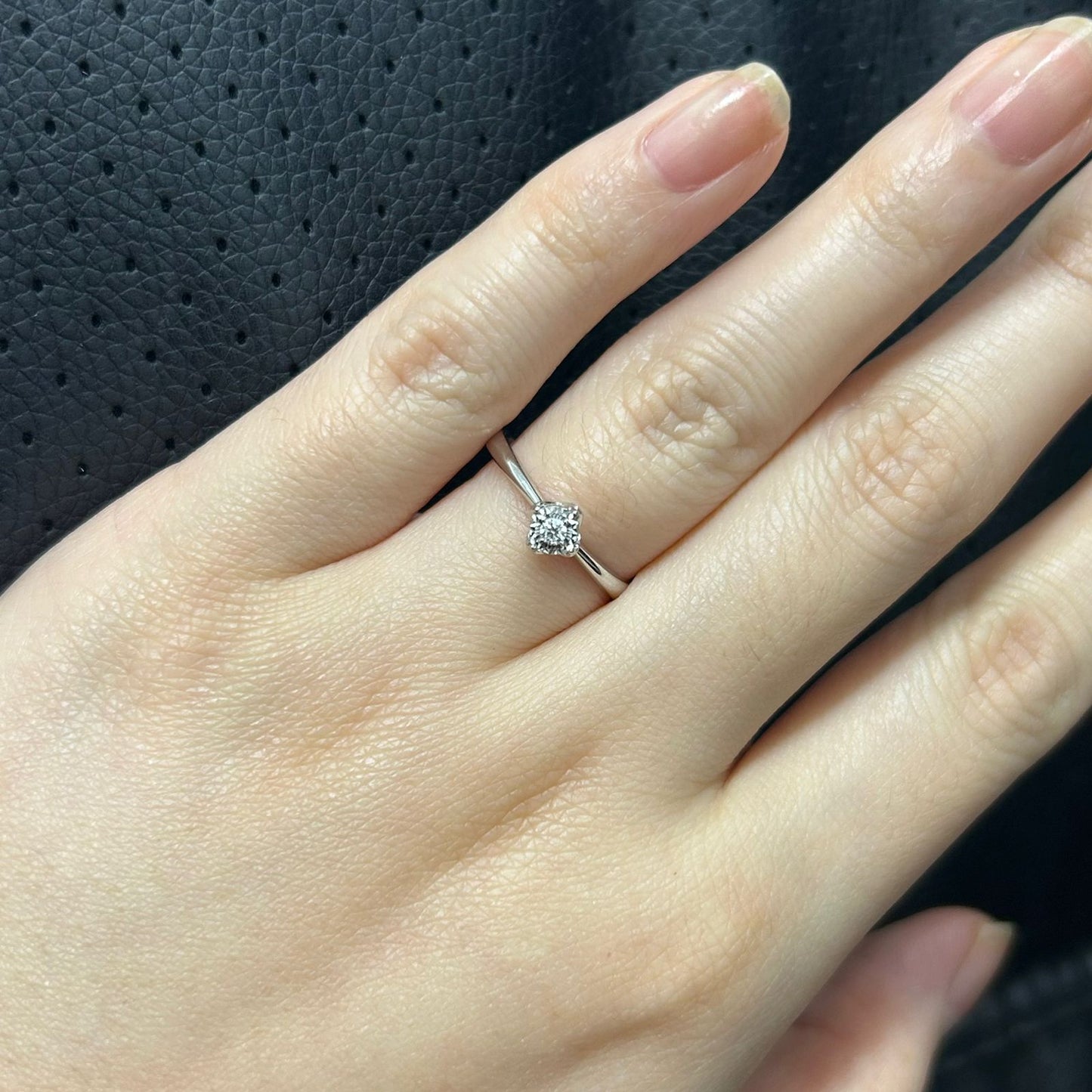 Cincin Berlian Solitaire Ring 42505 LR Zamrud Jewellery