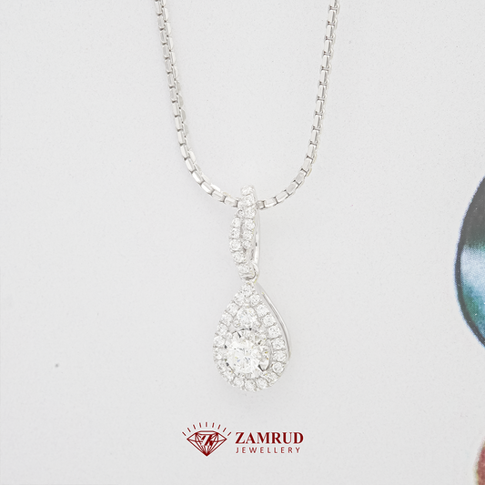Liontin Berlian Pear 42192 PD Zamrud Jewellery