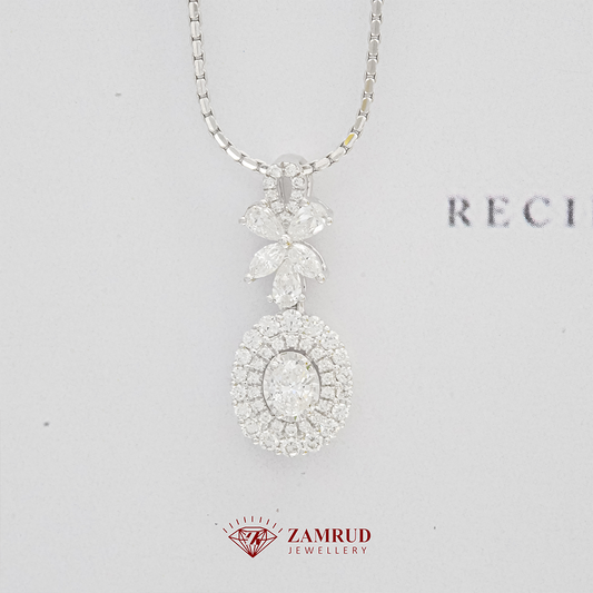 Liontin Berlian Oval 40853 PD Zamrud Jewellery