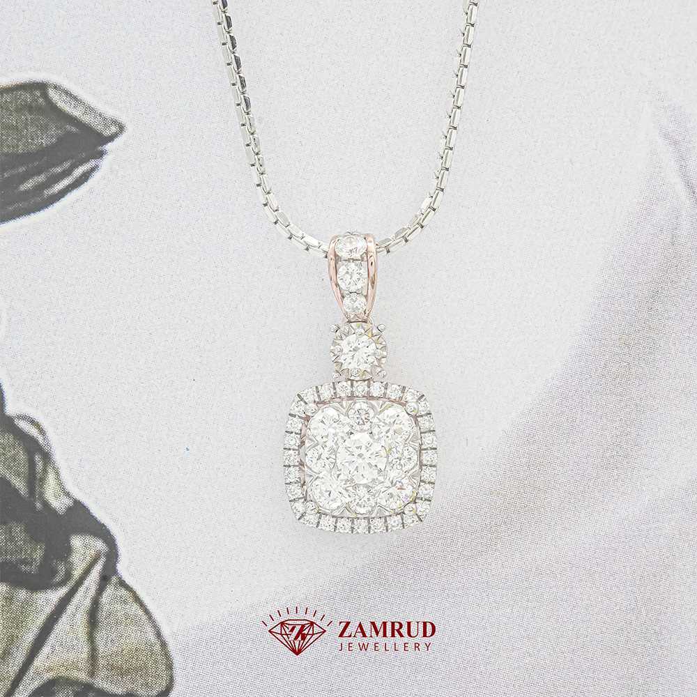 Liontin Berlian Cushion 38898 PD Zamrud Jewellery