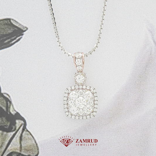 Liontin Berlian Cushion 38898 PD Zamrud Jewellery
