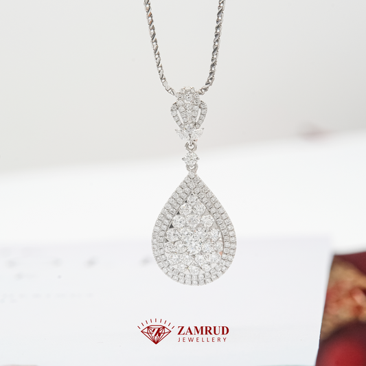 Liontin Berlian Pear 39949 PD Zamrud Jewellery