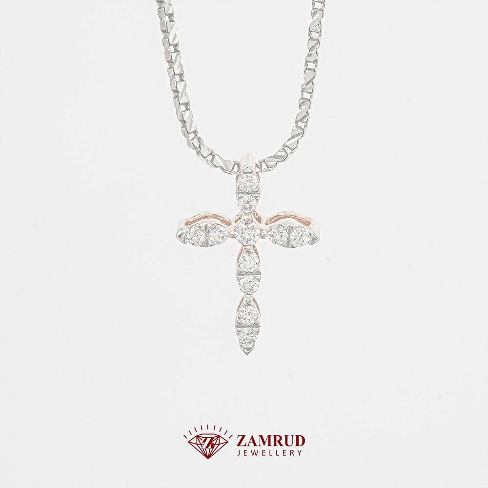 Liontin Berlian Salib 39925 PD Zamrud Jewellery