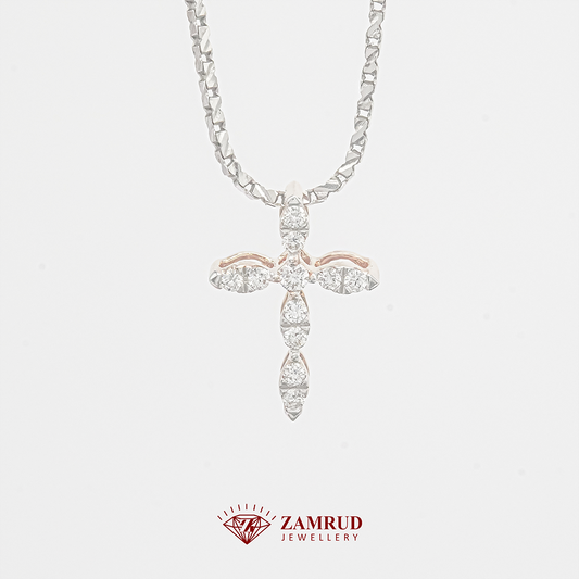 Liontin Berlian Salib 39925 PD Zamrud Jewellery