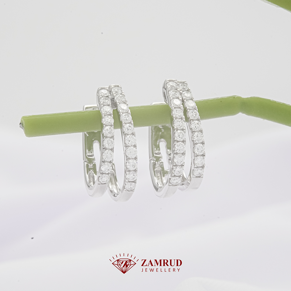 Anting Berlian Clip 42765 ER Zamrud Jewellery