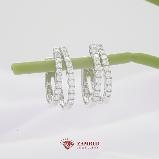 Anting Berlian Clip 42765 ER Zamrud Jewellery