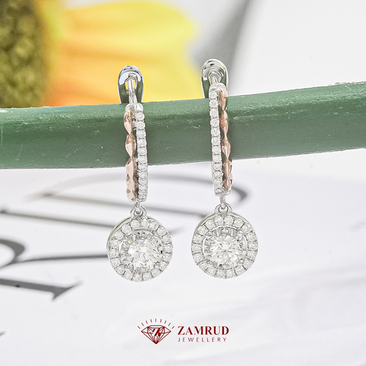 Anting Berlian Solitaire 40365 ER Zamrud Jewellery
