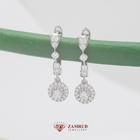 Anting Berlian Dangling 41805 ER Zamrud Jewellery