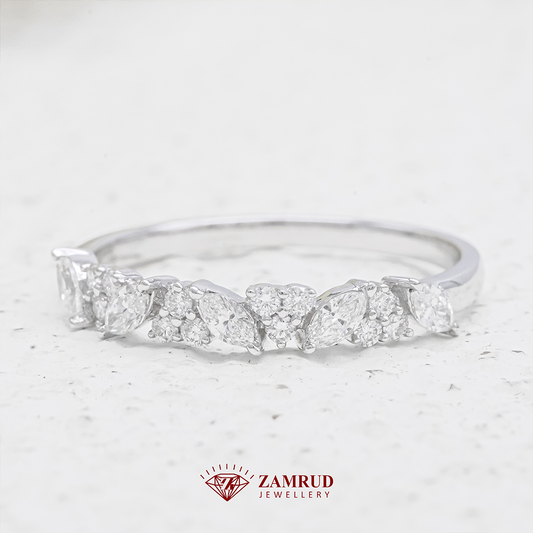 Cincin Berlian Listring Marquise 42123 LR Zamrud Jewellery