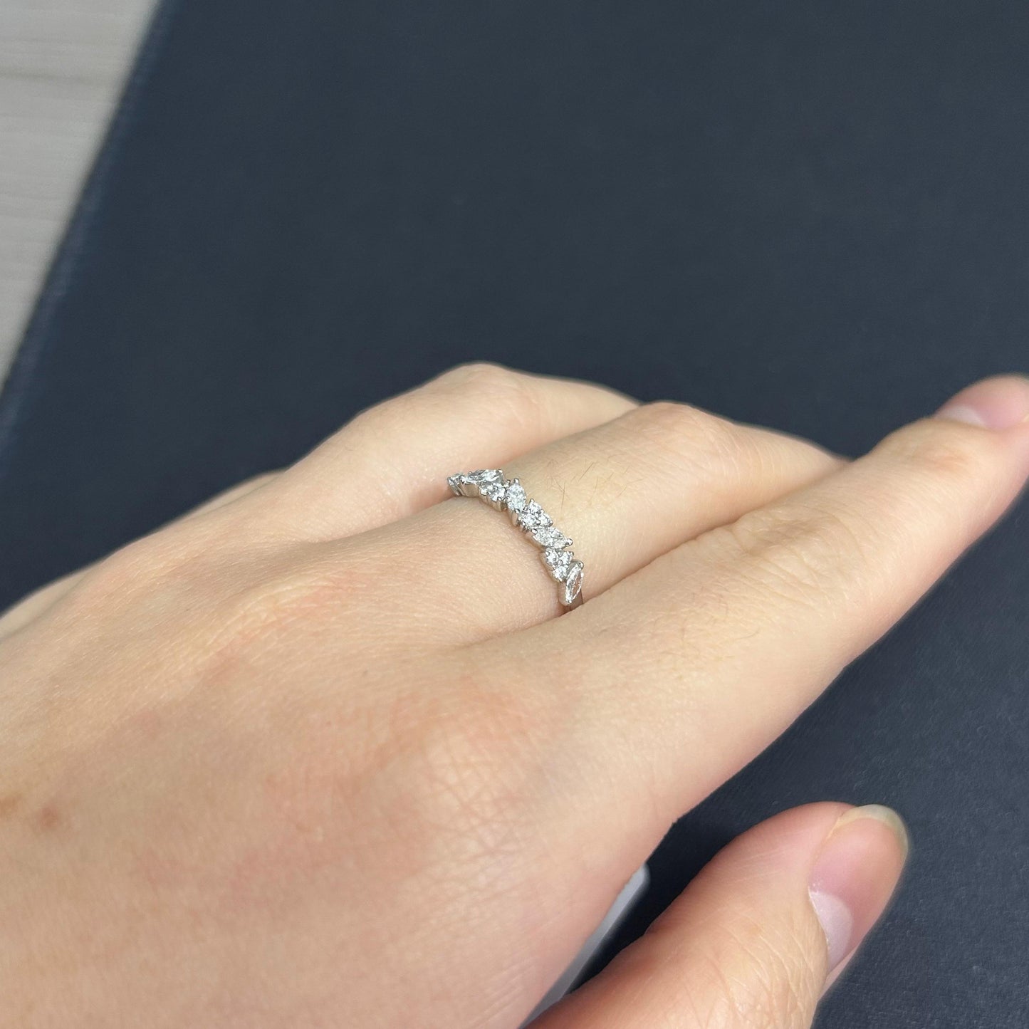Cincin Berlian Listring Marquise 42123 LR Zamrud Jewellery