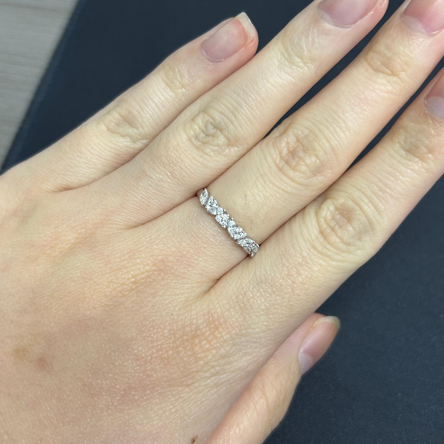 Cincin Berlian Listring Marquise 42123 LR Zamrud Jewellery