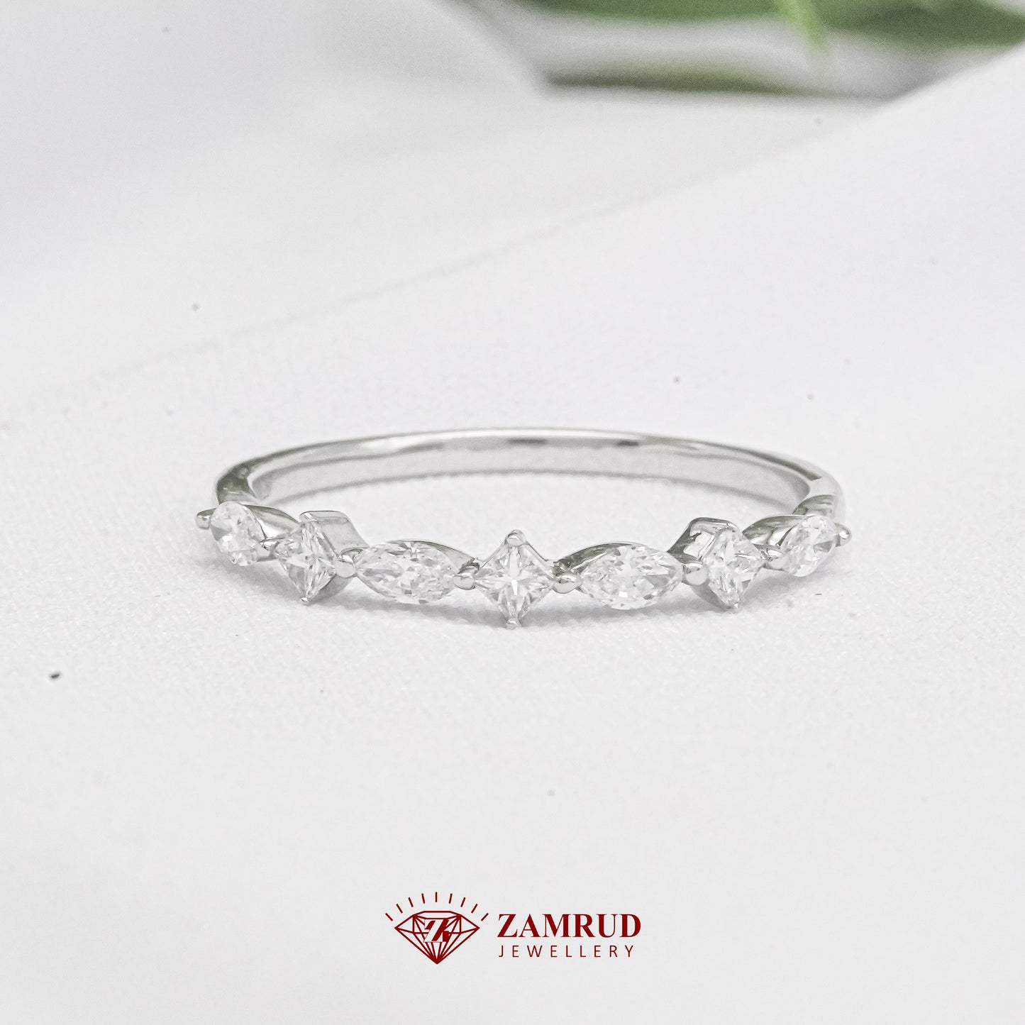 Cincin Berlian Listring Marquise 42451 LR Zamrud Jewellery