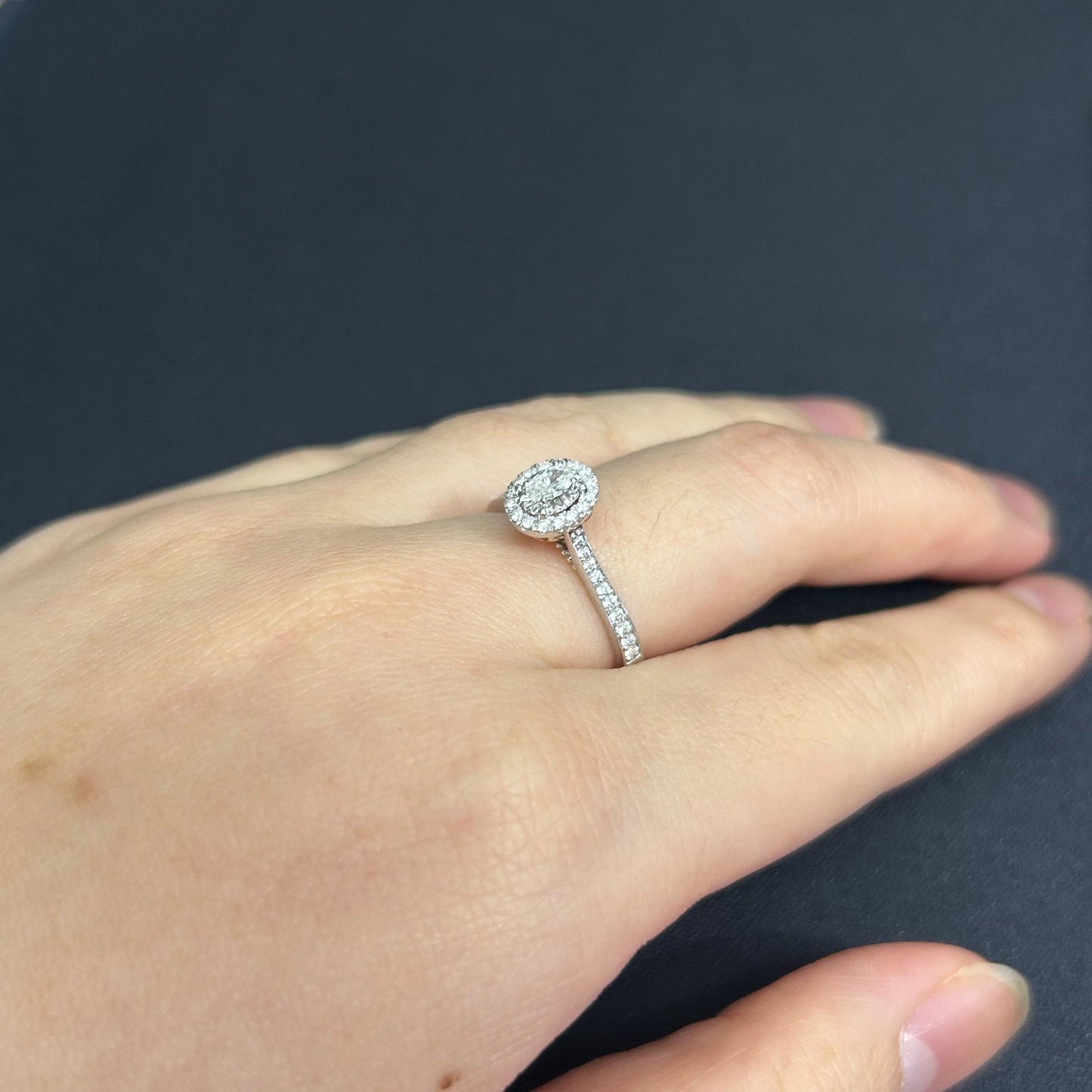 Cincin Berlian Oval 42734 LR Zamrd Jewellery