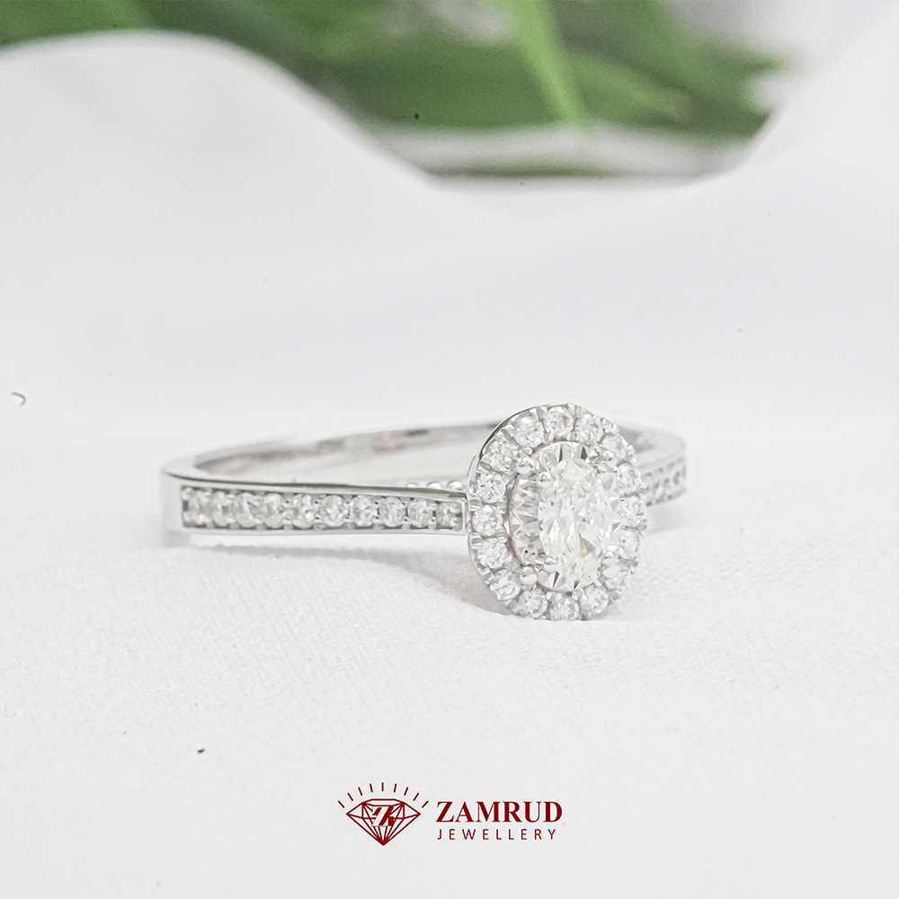 Cincin Berlian Oval 42734 LR Zamrd Jewellery