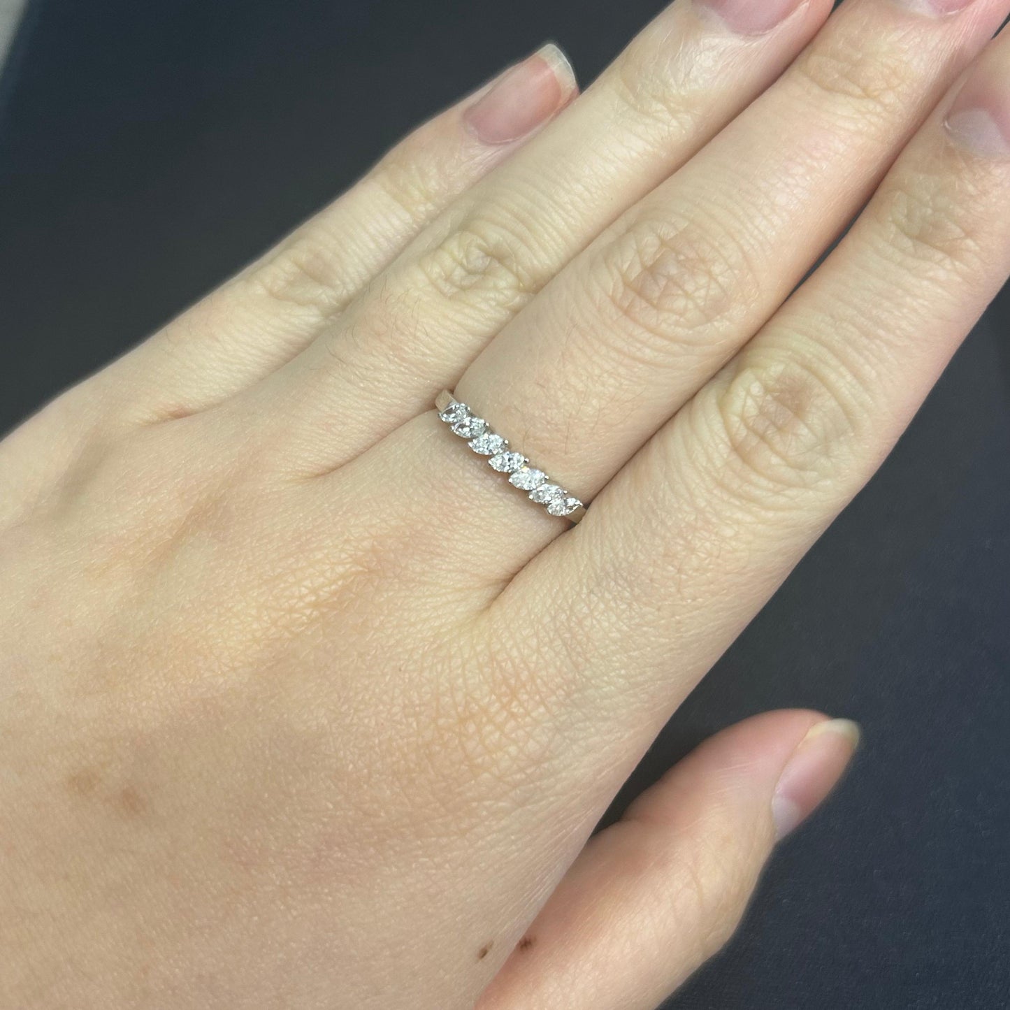 Cincin Berlian Listring Marquise 42420 LR Zamrud Jewellery