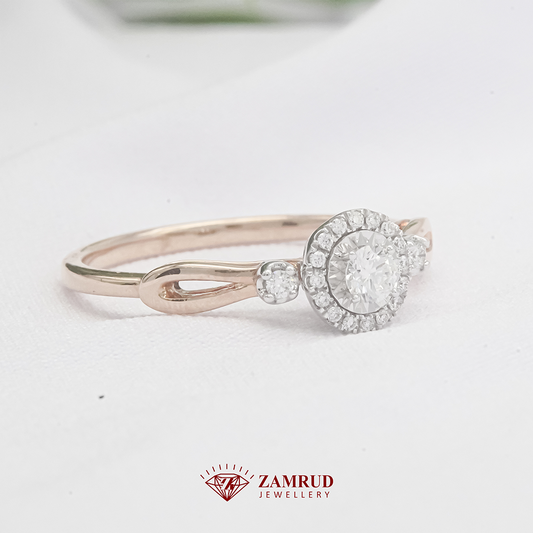 Cincin Berlian Solitaire 43533 LR Zamrud Jewellery