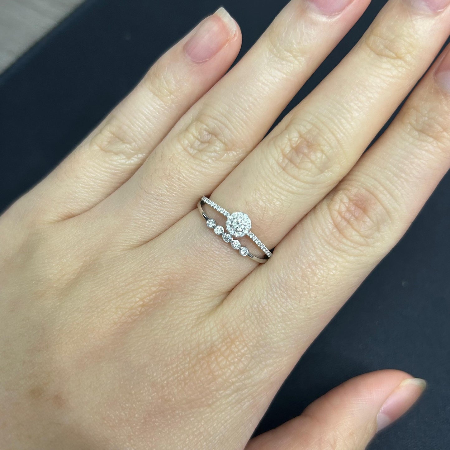 Cincin Berlian Solitaire 2in1 39215 LR Zamrud Jewellery