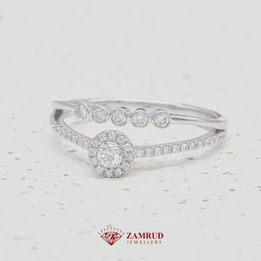 Cincin Berlian Solitaire 2in1 39215 LR Zamrud Jewellery