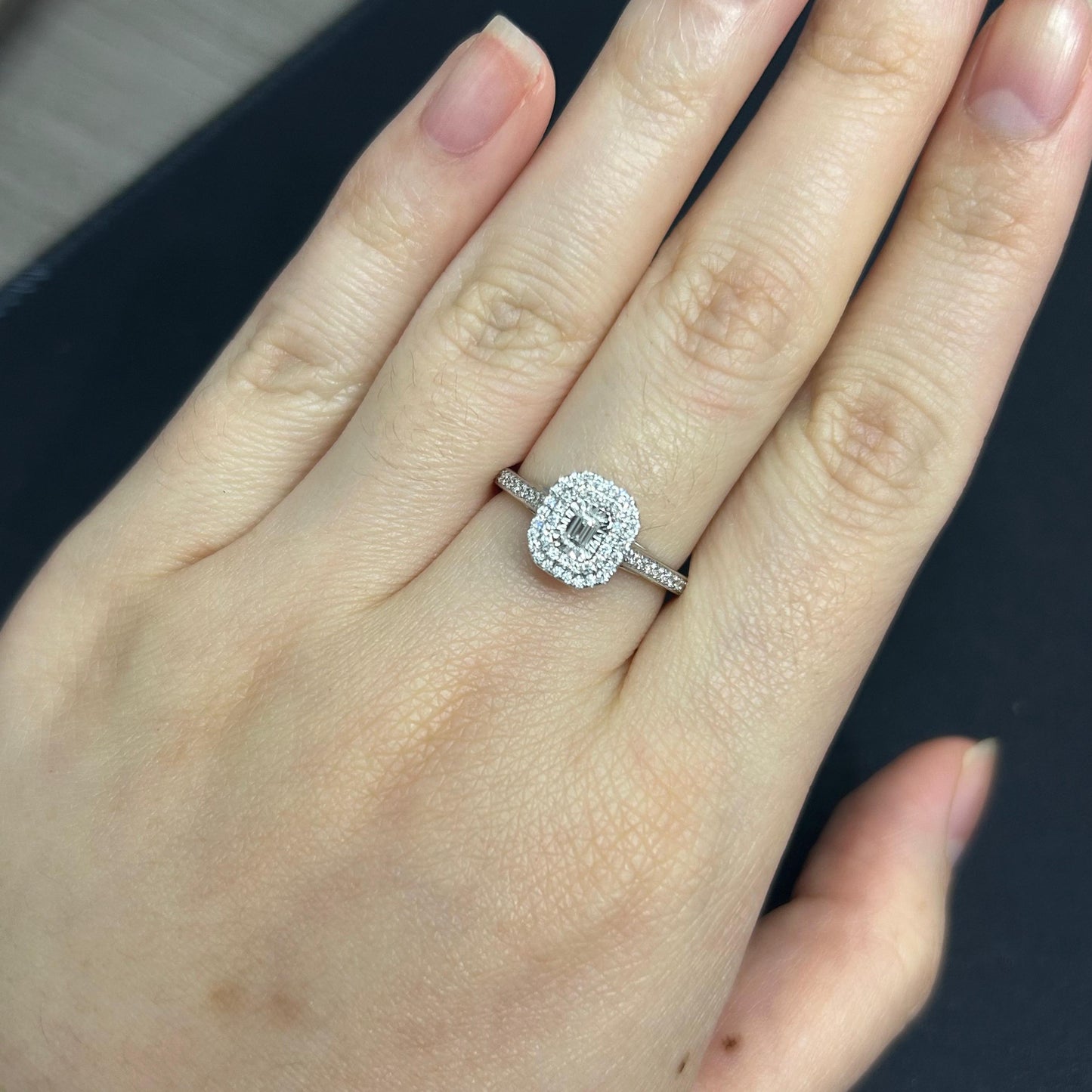 Cincin Berlian Emerald 43519 LR Zamrud Jewellery