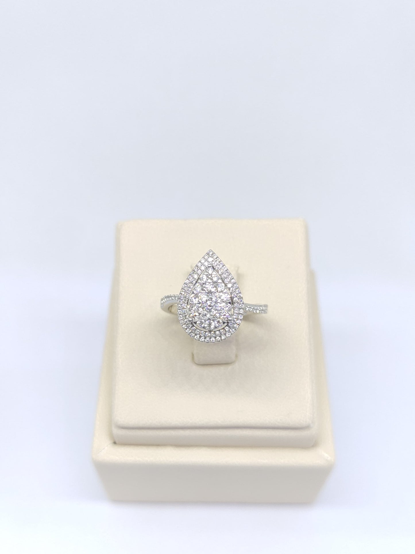 Cincin Berlian Pear 44653 LR Zamrud Jewellery