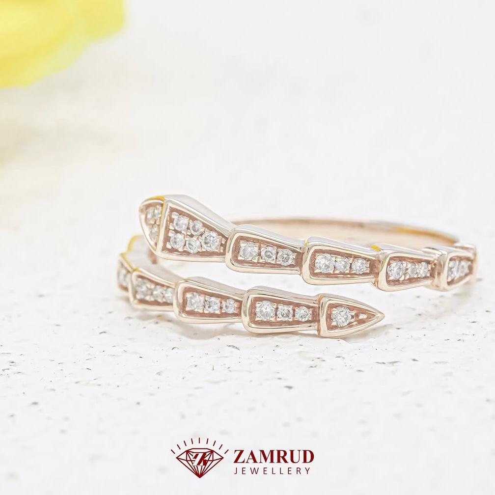 Cincin Berlian Snake 42017 LR Zamrud Jewellery