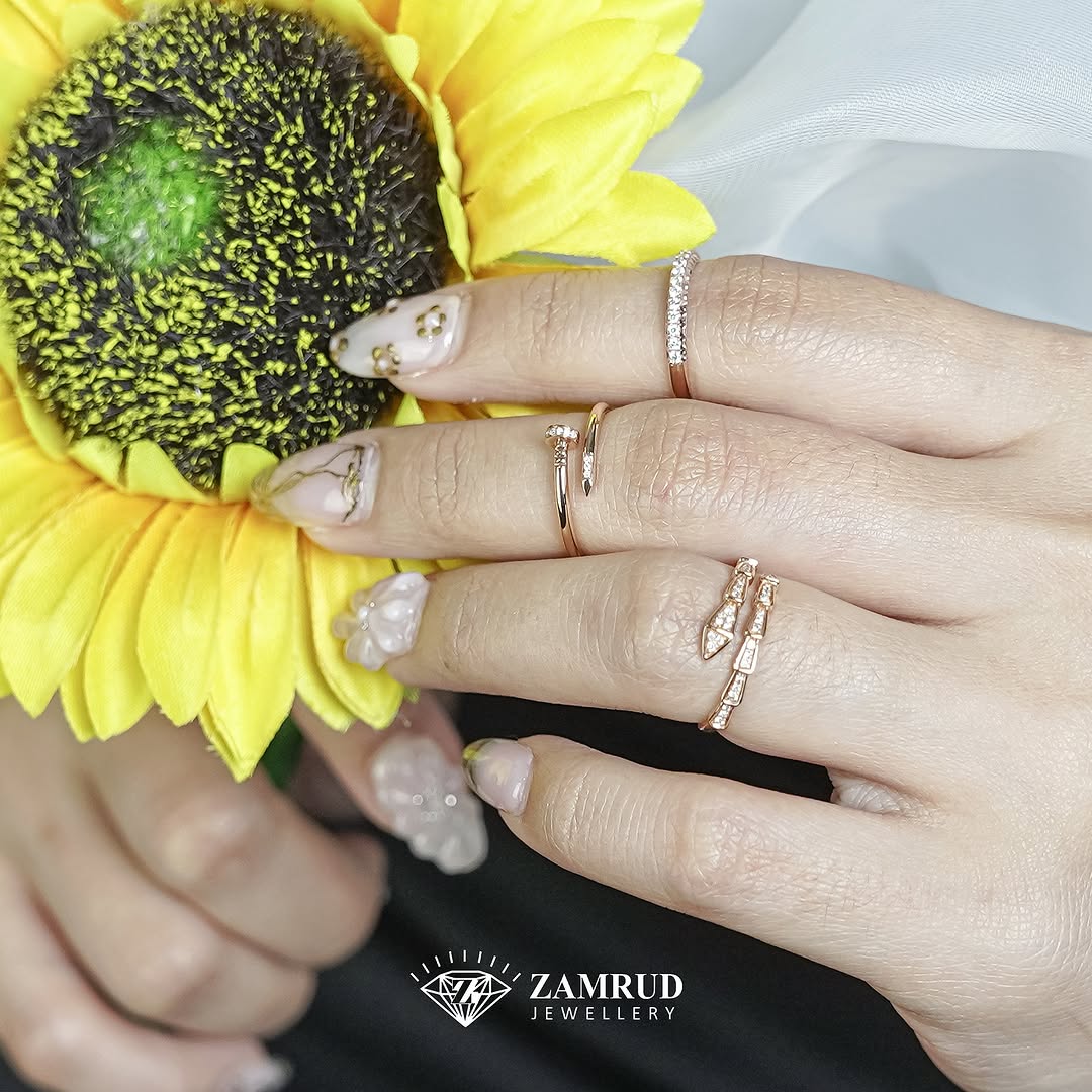 Cincin Berlian Snake 42017 LR Zamrud Jewellery