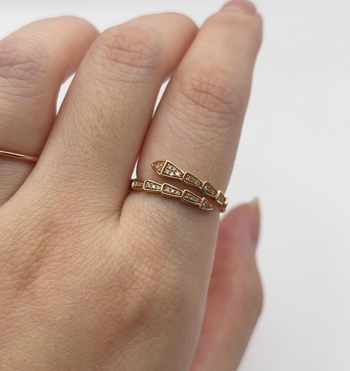 Cincin Berlian Snake 42017 LR Zamrud Jewellery