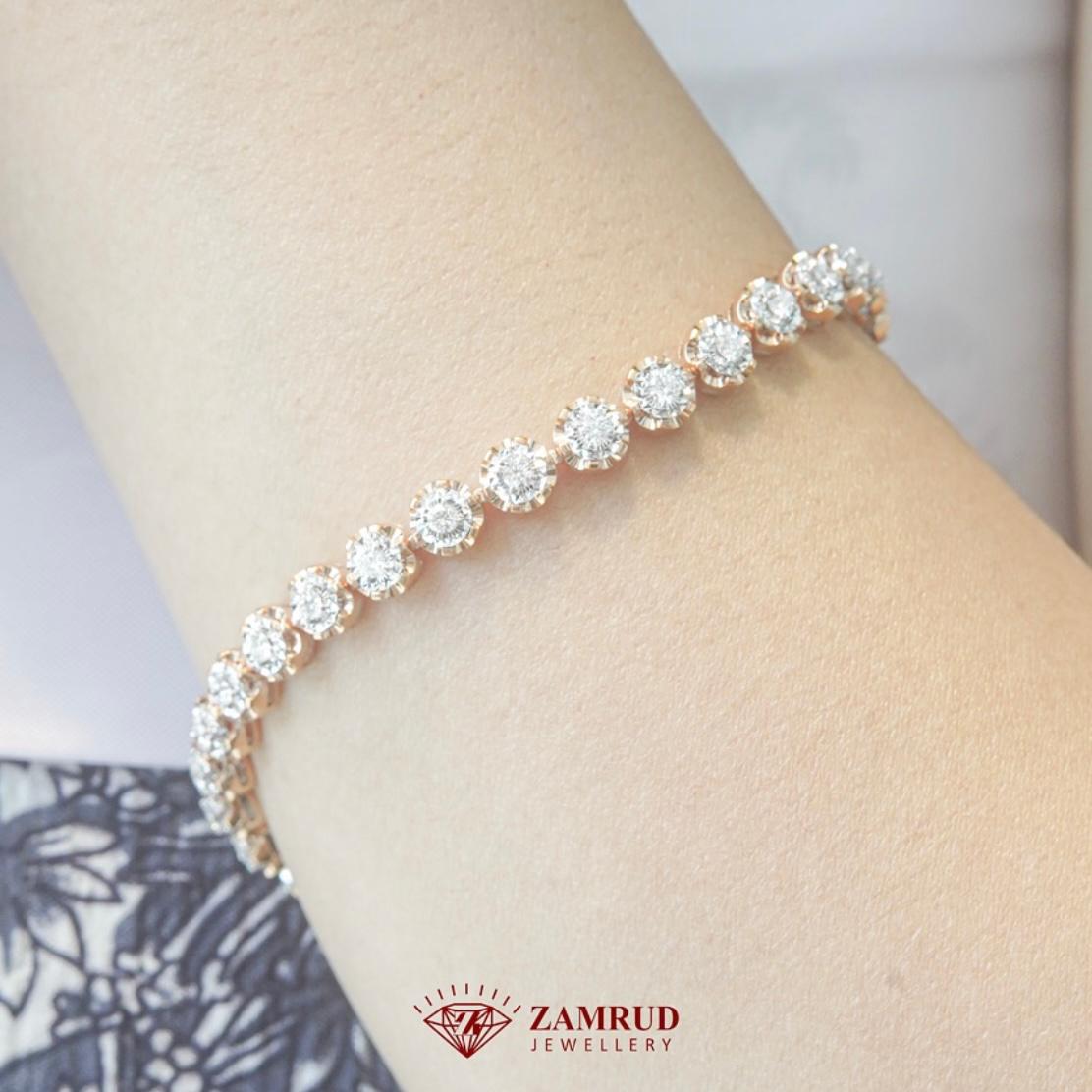 Gelang Berlian Listring 44042 BE Zamrud Jewellery